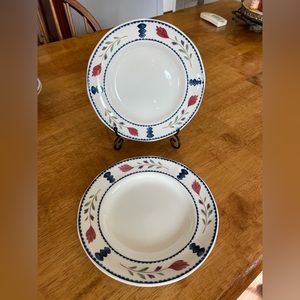 ADAMS Lancaster china Set Of 2 8” salad plates